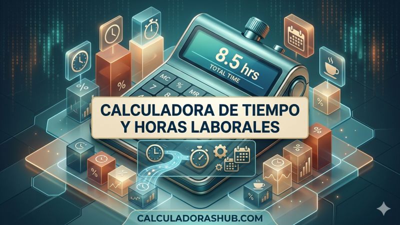 Calculadora de tiempo y horas laborales online gratis