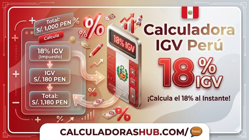 Calculadora IGV Perú 18% online gratis