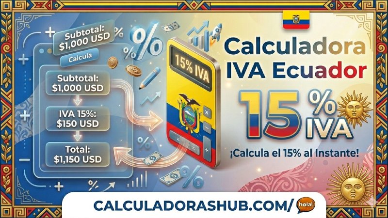 Calculadora IVA Ecuador 15% online gratis