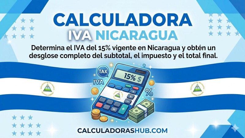Calculadora IVA Nicaragua 15% online gratis