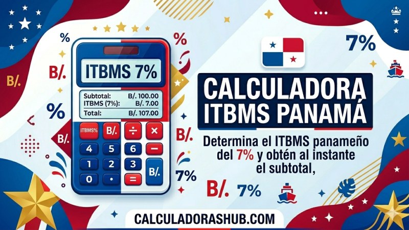 Calculadora IVA Panamá ITBMS 7% online gratis