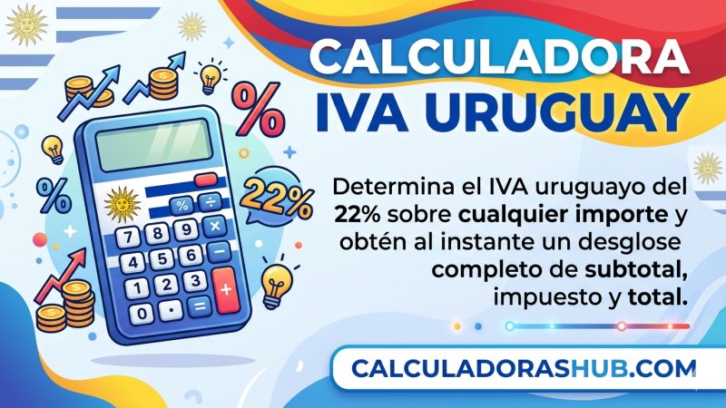 Calculadora IVA Uruguay 22% online gratis